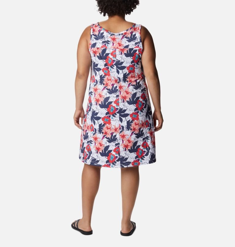 Women's Columbia Chill River Printed Dress Flower | Plus Size CA-U8A16
